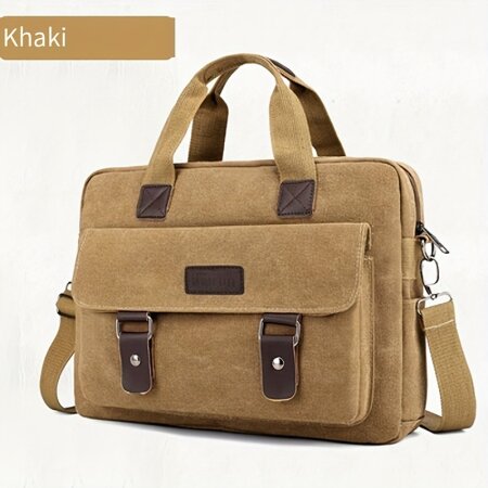 კაცის მხრის ჩანთა (ხაკისფერი)