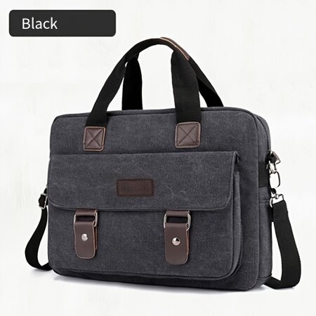 კაცის მხრის ჩანთა (შავი)