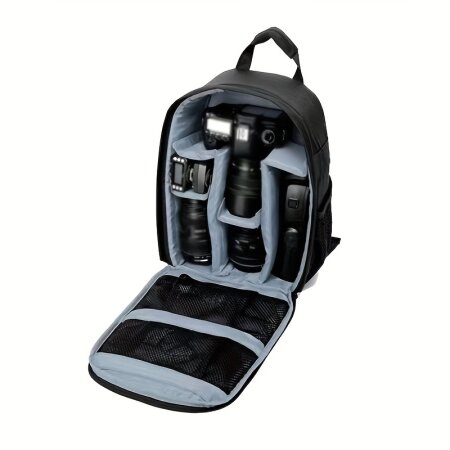 ზურგჩანთა ფოტოგრაფებისთვის (შავი)